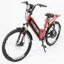 Imagem de Bicicleta Elétrica Confort FULL 800W 48V 15Ah Cor Vermelha com Cestinha