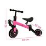 Imagem de Bicicleta Equilíbrio Infantil 3 Em 1 Balance E Triciclo Rosa
