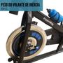 Imagem de Bicicleta Ergométrica Spinning Profissional Mecânica 8 Kg Suporta 120 Kg Azul Importway Iwbes-8