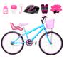 Imagem de Bicicleta Feminina Aro 24 Alumínio Colorido + Kit Premium