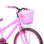 Imagem de Bicicleta Feminina Aro 24 Alumínio Colorido + Kit Proteção