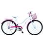 Imagem de Bicicleta Feminina Aro 26 Passeio Forss Hello Com Cestinha