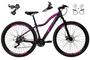 Imagem de Bicicleta Feminina aro 29 Ksw Mwza 24v Câmbios Shimano Freios Hidráulicos Garfo com Suspensão - Preto/Rosa
