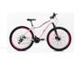 Imagem de Bicicleta Feminina Aro 29 Ksw Mwza 24v Freio a Disco Garfo Com Suspensão Mtb 29 Alumínio - Branco/Rosa