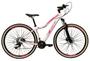 Imagem de Bicicleta Feminina Aro 29 Ksw Mwza 24v K7 Câmbios Shimano Freio Hidráulico Garfo com Trava Pneu com Faixa Bege - Branco/Rosa