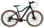 Imagem de Bicicleta Feminina Aro 29 Ksw Mwza 24v K7 Câmbios Shimano Freio Hidráulico Garfo com Trava Pneu com Faixa Bege - Preto/Pink/Azul