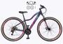 Imagem de Bicicleta Feminina Aro 29 Ksw Mwza Alumínio 24v Câmbios Shimano Freio a Disco Garfo Suspensão Pneus Faixa Bege - Preto/Pink/Azul