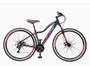 Imagem de Bicicleta Feminina Aro 29 KSW MWZA Retrô 21 Velocidades  Shimano Tourney Com Cesta