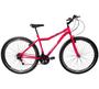 Imagem de Bicicleta Feminina em Aço Carbono Rosa Luminoso Aro 29 18v Marchas Freio V-Brake Bless - Xnova