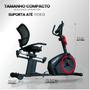 Imagem de Bicicleta Horizontal H-2000 Para Casa Academia Treino Funcional Fitness Com Garrafa Termica - Consport