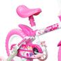 Imagem de Bicicleta Infantil Aro 12 Arco-Íris Track&Bikes Branca com Rosa