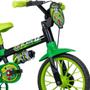 Imagem de Bicicleta Infantil Aro 12 Com Rodinha Nathor Black Verde