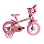 Imagem de Bicicleta Infantil Aro 12 Com Rodinhas Bike Menina Feminina