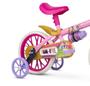 Imagem de Bicicleta Infantil Aro 12 Com Rodinhas Menina Princesas Nathor