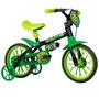 Imagem de Bicicleta Infantil Aro 12 com Rodinhas Menino Black 12 - Nathor