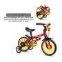 Imagem de Bicicleta Infantil Aro 12 com Rodinhas Mickey Mouse Vermelha - Nathor