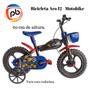 Imagem de Bicicleta Infantil Aro 12 com rodinhas moto bike menino