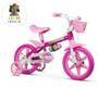 Imagem de Bicicleta Infantil Aro 12 Com Rodinhas Nathor Flower Rosa