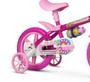 Imagem de Bicicleta Infantil Aro 12 Com Rodinhas Nathor Flower Rosa
