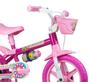 Imagem de Bicicleta Infantil Aro 12 Com Rodinhas Nathor Flower Rosa