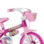 Imagem de Bicicleta Infantil Aro 12 Flower com Capacete Rosa - Nathor
