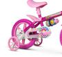 Imagem de Bicicleta Infantil Aro 12 Flower Com Rodinhas - Nathor Rosa