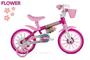 Imagem de Bicicleta Infantil Aro 12 Nathor Flower (SKU: 35_06) Rosa com Rodinhas 