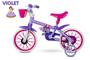 Imagem de Bicicleta Infantil Aro 12 Nathor Violet (SKU: 37_02) Lilas com Rodinhas 