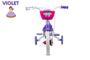 Imagem de Bicicleta Infantil Aro 12 Nathor Violet (SKU: 37_06) Lilas com Rodinhas 