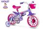 Imagem de Bicicleta Infantil Aro 12 Nathor Violet (SKU: 37_07) Lilas com Rodinhas 