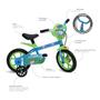 Imagem de Bicicleta Infantil Aro 12 Peppa Pig - George Azul Bandeirante