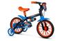 Imagem de Bicicleta Infantíl Aro 12 Power Rex Caloi Nathor Pt - Partir de 3 Anos C/rodinhas 
