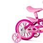 Imagem de Bicicleta Infantil Aro 12 Rodinhas Suporta 21kg Princesa Meninas Absolute Kids