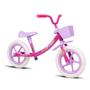 Imagem de Bicicleta Infantil Aro 12 Sem Pedal Equilíbrio A Partir De 2 Anos Com Cestinha Balance Rosa - Verden