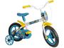 Imagem de Bicicleta Infantil Aro 12 Styll Baby  - Clubinho Salva Vidas Azul e Branco com Rodinhas