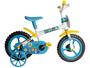 Imagem de Bicicleta Infantil Aro 12 Styll Baby  - Clubinho Salva Vidas Azul e Branco com Rodinhas