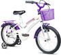 Imagem de Bicicleta Infantil Aro 16 Breeze Lilás Com Rodinhas De Treinamento Menina Verden