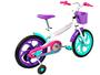 Imagem de Bicicleta Infantil Aro 16” Caloi Ceci 1 Marcha  - Branco com Rodinhas Freio V-Brake