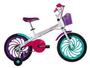 Imagem de Bicicleta Infantil Aro 16 Caloi Ceci Branca - com Rodinhas com Cestinha