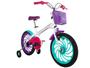 Imagem de Bicicleta Infantil Aro 16 Caloi Ceci Branca  - com Rodinhas com Cestinha