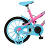 Imagem de Bicicleta Infantil Aro 16 Colli Aurora Fest Freio V-Brake Cestinha - Rosa