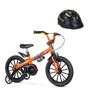 Imagem de Bicicleta Infantil Aro 16 Extreme E Capacete Preto - Nathor