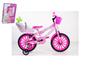 Imagem de bicicleta infantil aro 16 feminina com acessórios,cadeirinha e boneca