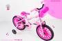 Imagem de bicicleta infantil aro 16 feminina com acessórios e cadeirinha