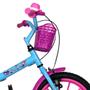 Imagem de Bicicleta Infantil Aro 16 Kami Sereia C/ Rodinhas 4 a 6 Anos