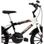 Imagem de Bicicleta Infantil Aro 16 Kids cor Preto com Branco