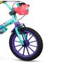 Imagem de Bicicleta Infantil Aro 16 Meninas Sereia Ariel Rodinhas de Treinamentos Cestinho Nathor