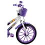 Imagem de Bicicleta Infantil Aro 16 Milla com Cestinha cor Violeta