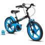 Imagem de Bicicleta Infantil Aro 16 Rock Preto e Azul - Verden Bikes