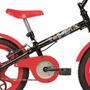 Imagem de Bicicleta Infantil Aro 16 Rock Preto e Vermelha Verden Bikes